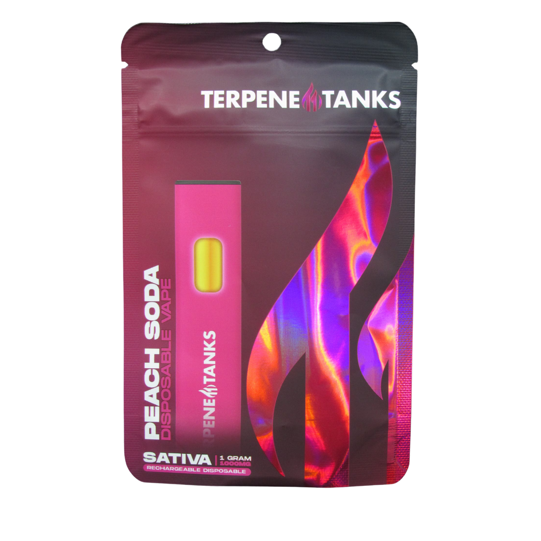 Photograph of product: Terpene Tank - AIO Vape - Peach Soda