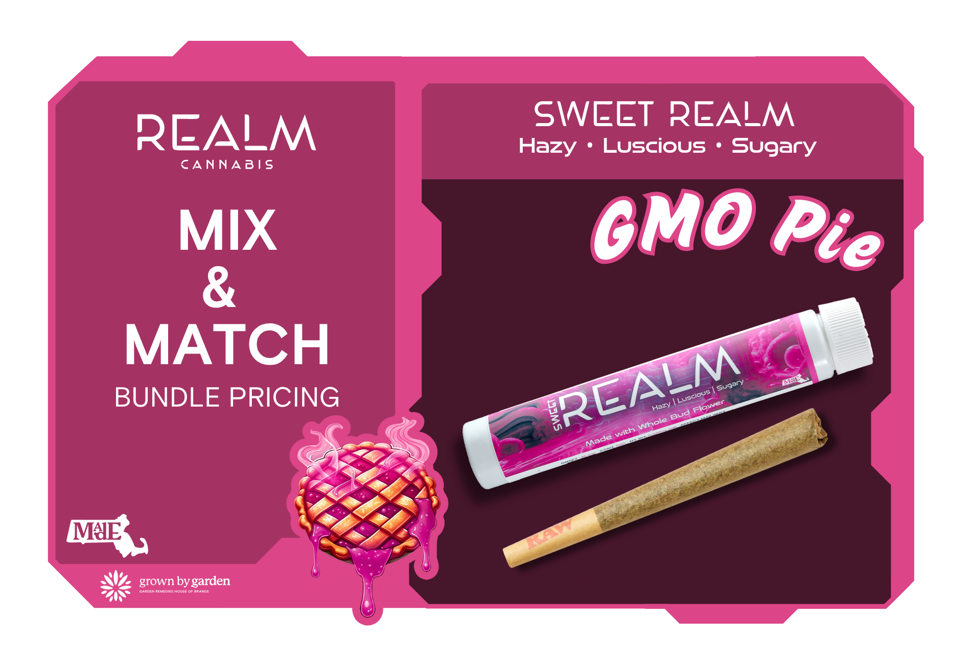 Photograph of product: GMO Pie | Sweet | Pre-Roll