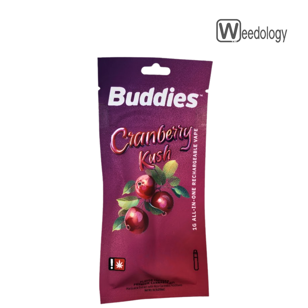 Photograph of product: Buddies 1g CRANBERRY KUSH FLAV-DST AIO