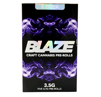 Photograph of product: BLAZE Joint 3.5g: Blue Zushi 5pk
