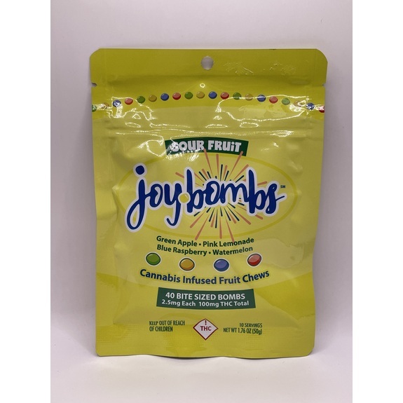 Photograph of product: Joybombs - Sour Fruit 100mg Fruit Chews