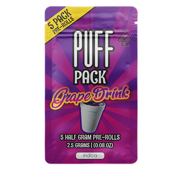 Photograph of product: Grape Drink - 5pk - Pre-roll pack