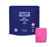 Photograph of product: Cherry Berry Plume BOOM Gummy - 1:1 CBN:TH-oui - 100mg TH-oui 1pc. - Plume
