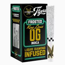 Photograph of product: KING LOUIS OG 2.5G DIAMOND INFUSED 5 PACK PREROLLS