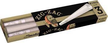 Photograph of product: Zig Zag Cone King 3 Pack