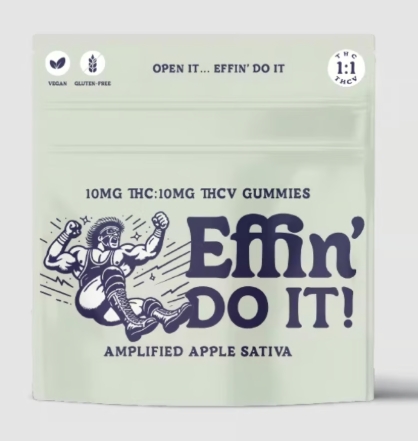 Photograph of product: AWH Effin' Do It Gummies - Amplified Apple 1:1 TH-oui:TH-ouiV 100mg