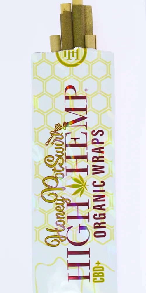 Photograph of product: Honey Pot Swirl | Organic Hemp Wraps (2pk)