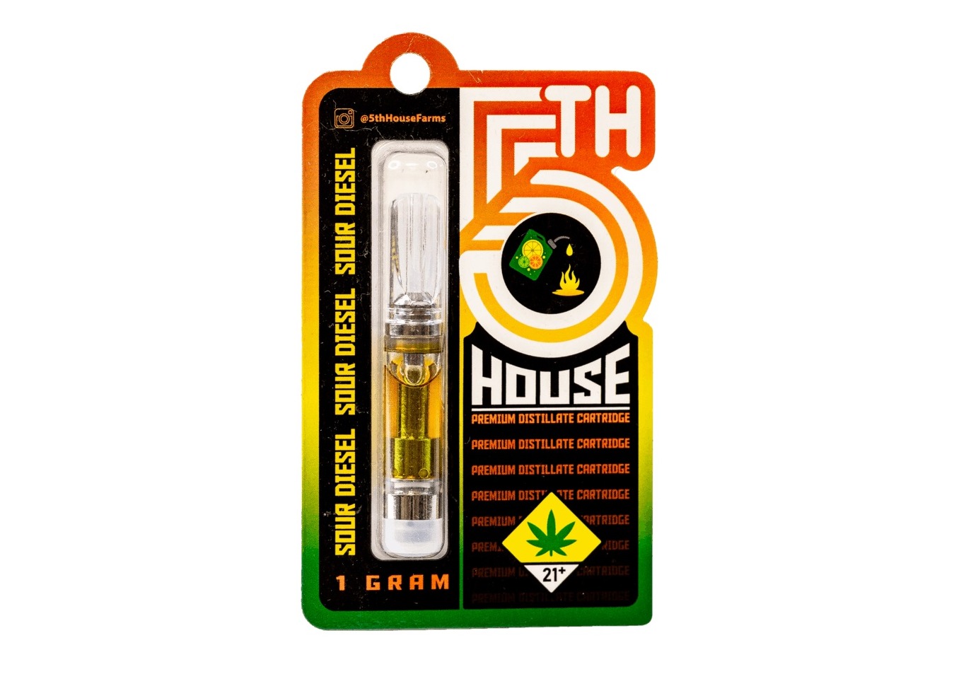 Photograph of product: Sour Diesel Distillate Vape Cartridge | 1g