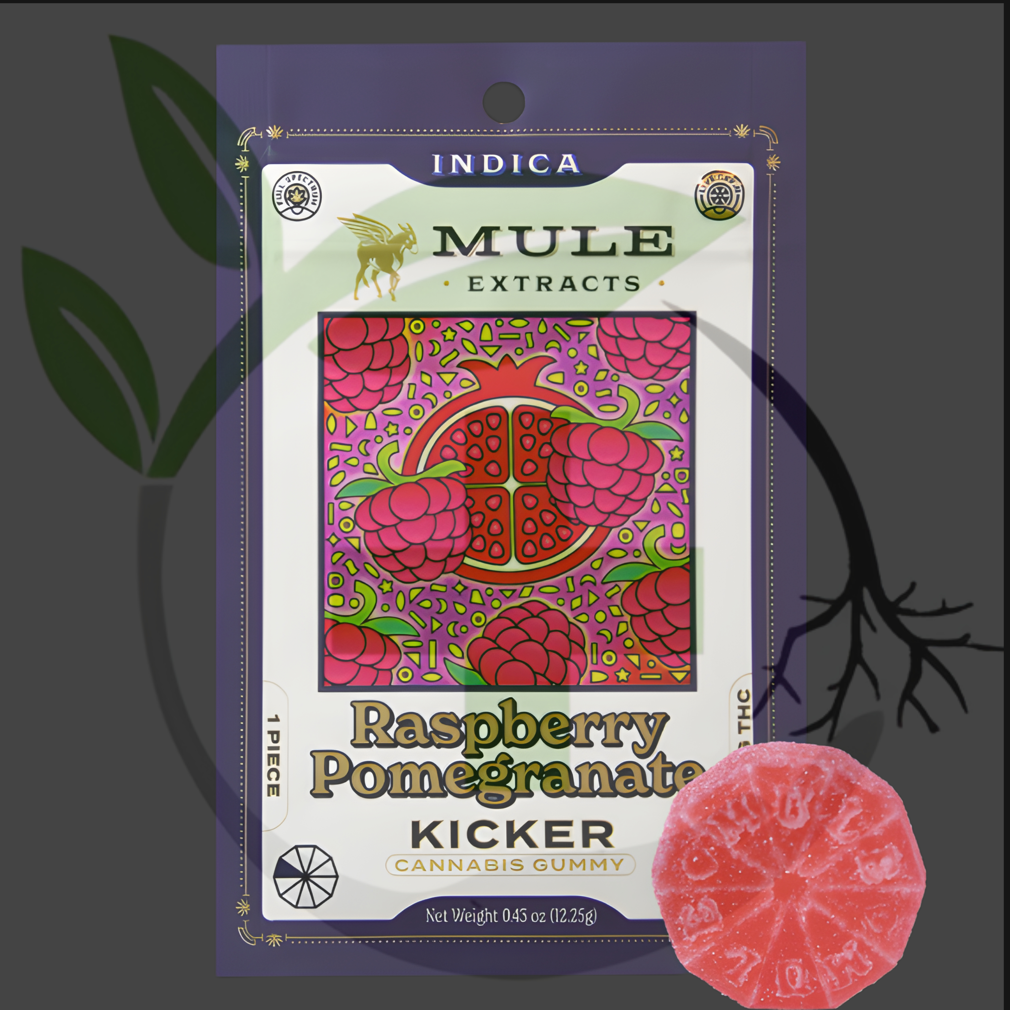 Photograph of product: *Gummy - TF - Mule - 100mg - GLS - Raspberry Pomegranate