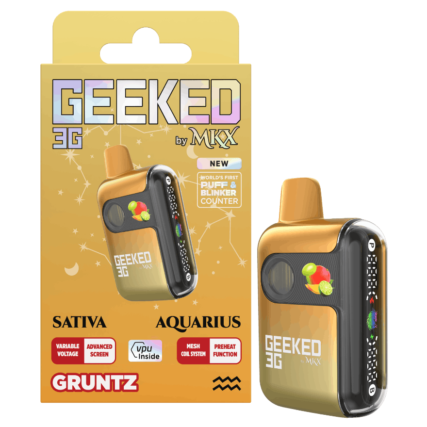 Photograph of product: Geeked x MKX Gruntz Disposable Vape Rec