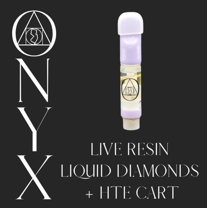 Photograph of product: ONYX Grapefruit Runtz Live Resin Liquid Diamonds + HTE Cartridge - .3g