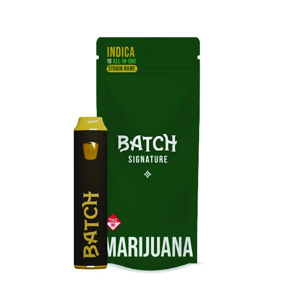 Photograph of product: BATCH - DISPOSABLE DISTILLATE - 1G - SIGNATURE - TAHOE OG - Oui'd