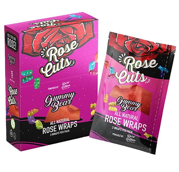 Photograph of product: Rose Cuts Pink Wraps 3pk