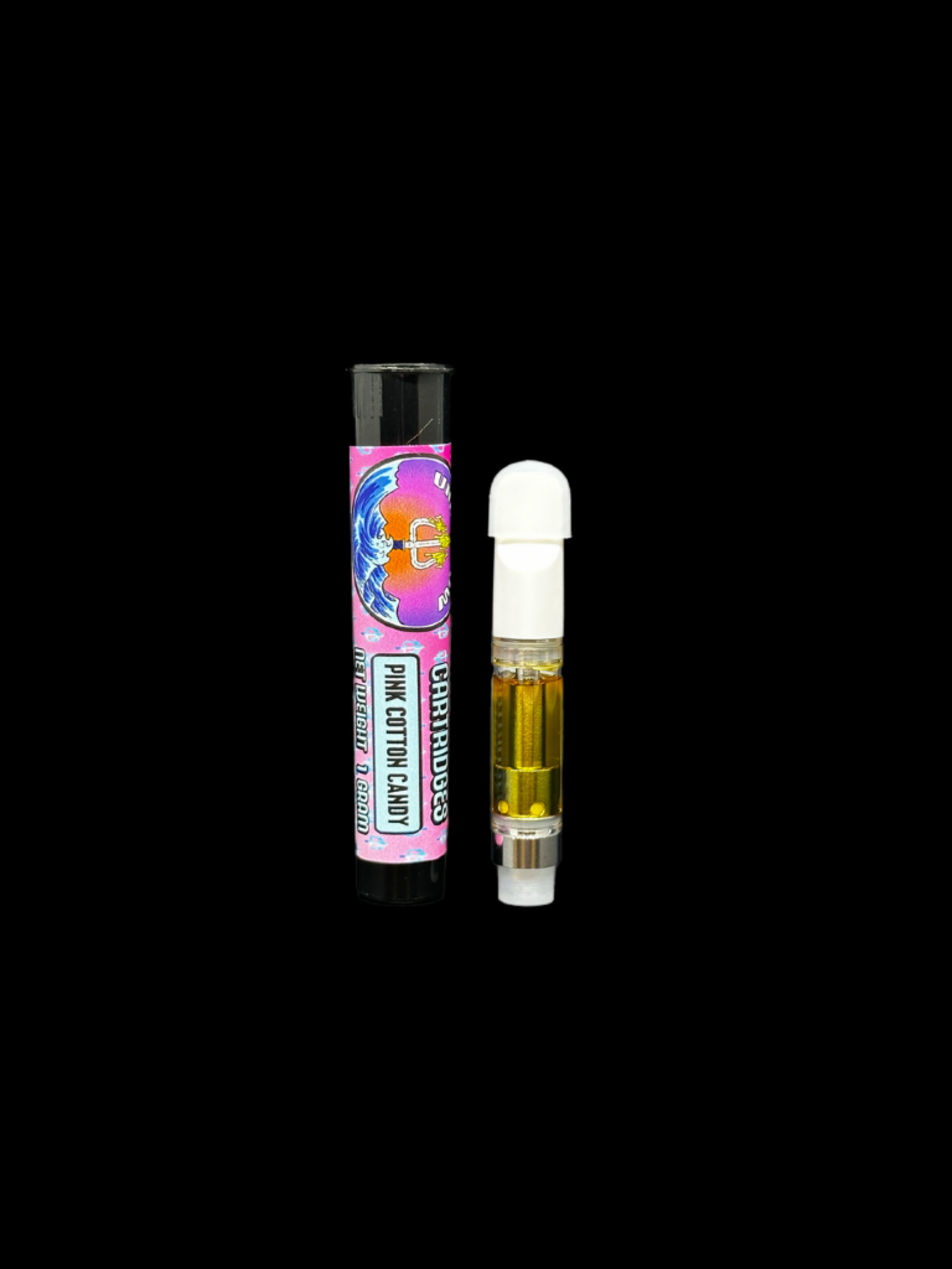 Photograph of product: Undertow Oui'd: Pink Cotton Candy Distillate Cartridge