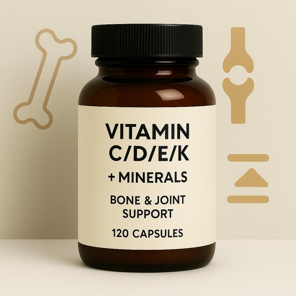 Photograph of product: Vitamin C/D/E/K + minerals - Bone and Joint Support