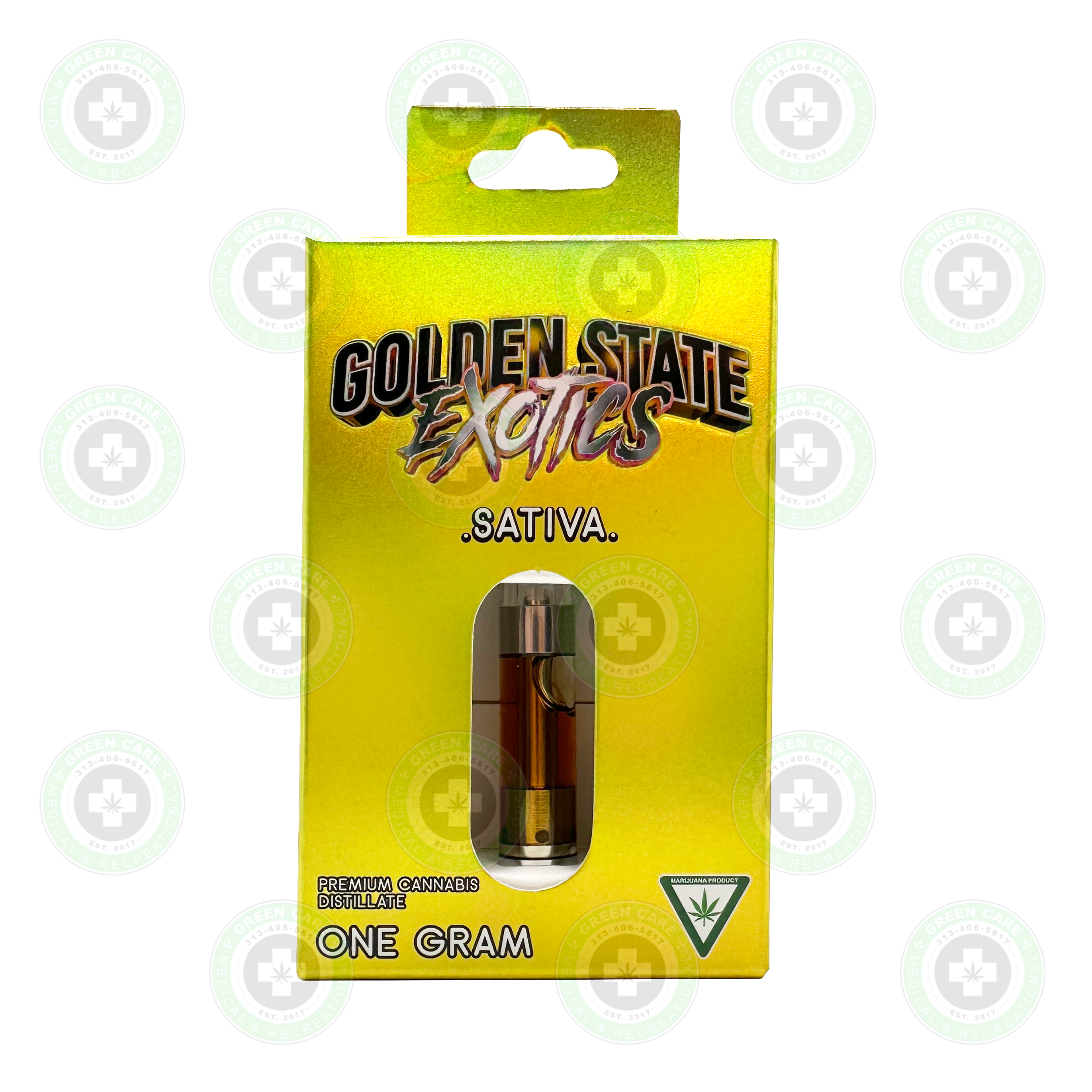 Photograph of product: Golden State Extracts - Banana Kush Cartridge 1g