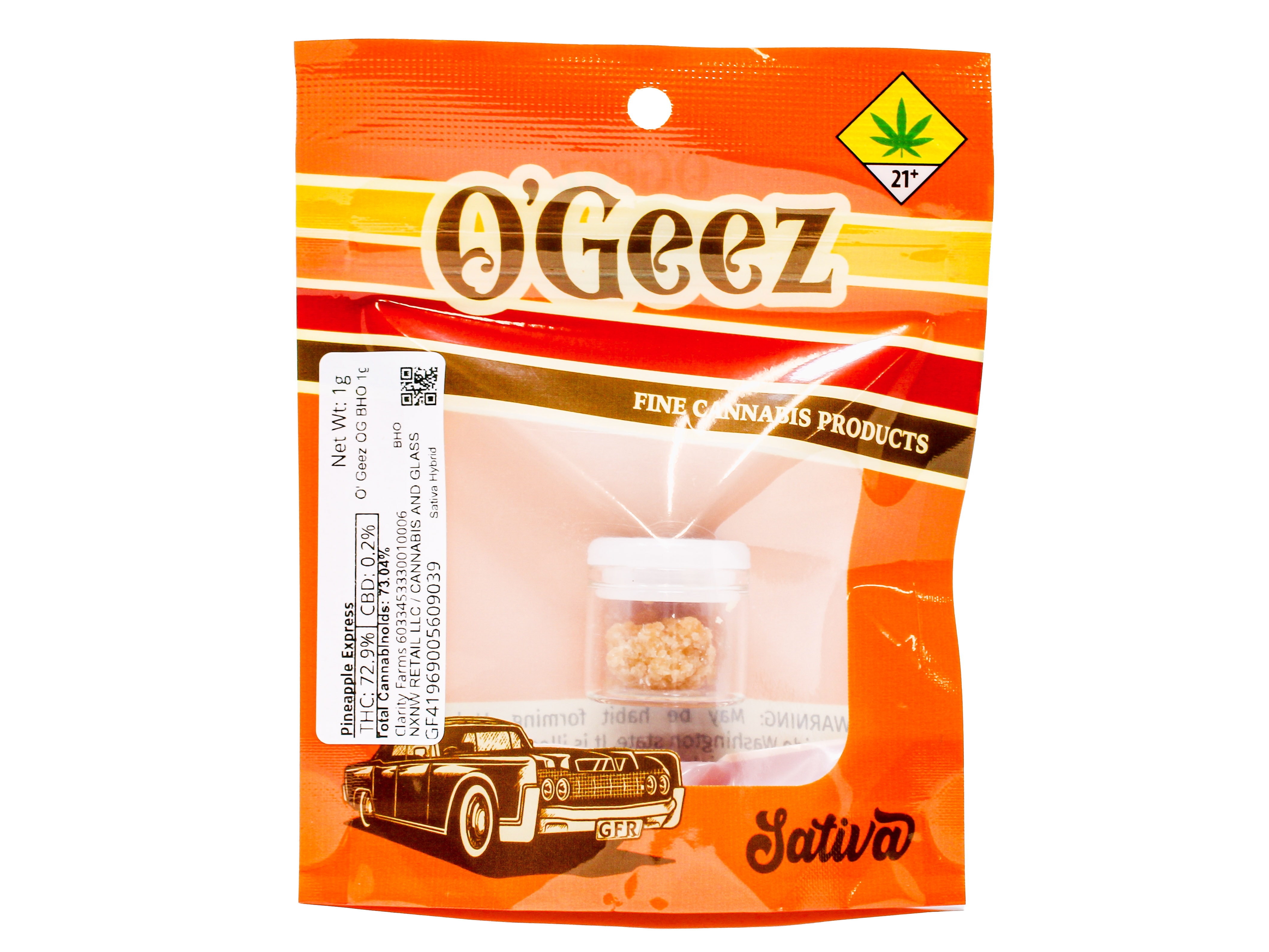 Photograph of product: COW Pineapple Express BHO 35695