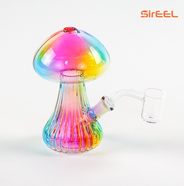 Photograph of product: SirEEL | 5" Mushroom Rainbow Dab Rig/Banger $45
