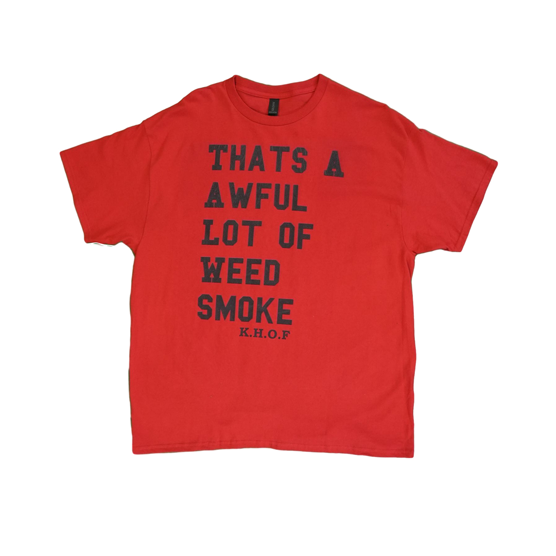 Photograph of product: T-Shirt | KHOF Oui'd Smoke S/S | Red | S-XXL