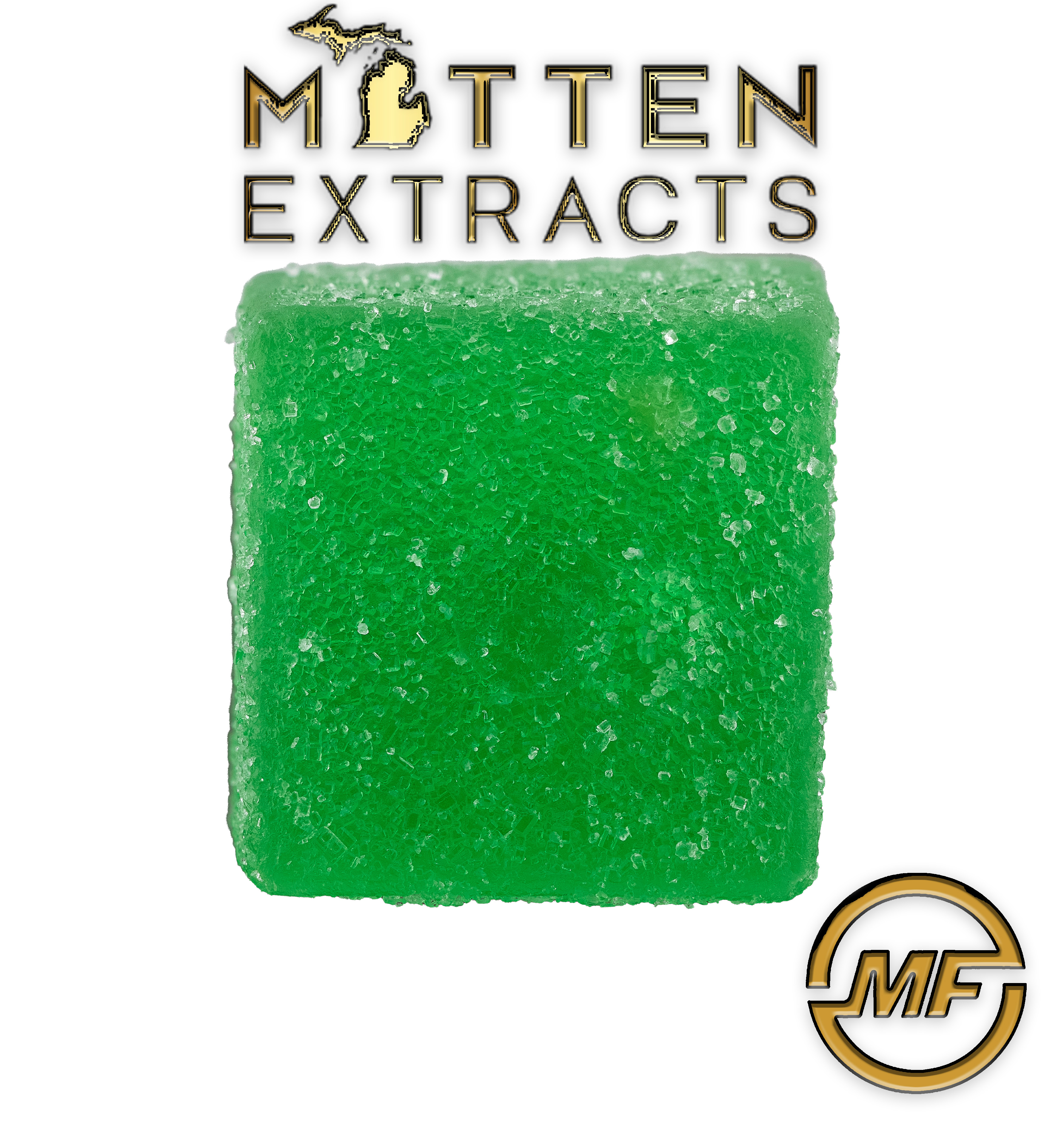 Photograph of product: Mitten Extracts | Green Apple Fruit Chews | 200mg