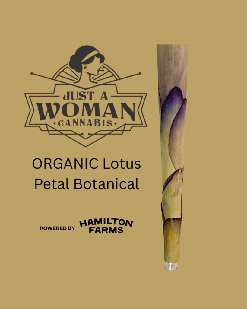 Photograph of product: Just A Woman Oui'd - Garden Party [Organic Lotus Petal Wrap] -  Pre-Rolls - 1g/2pk
