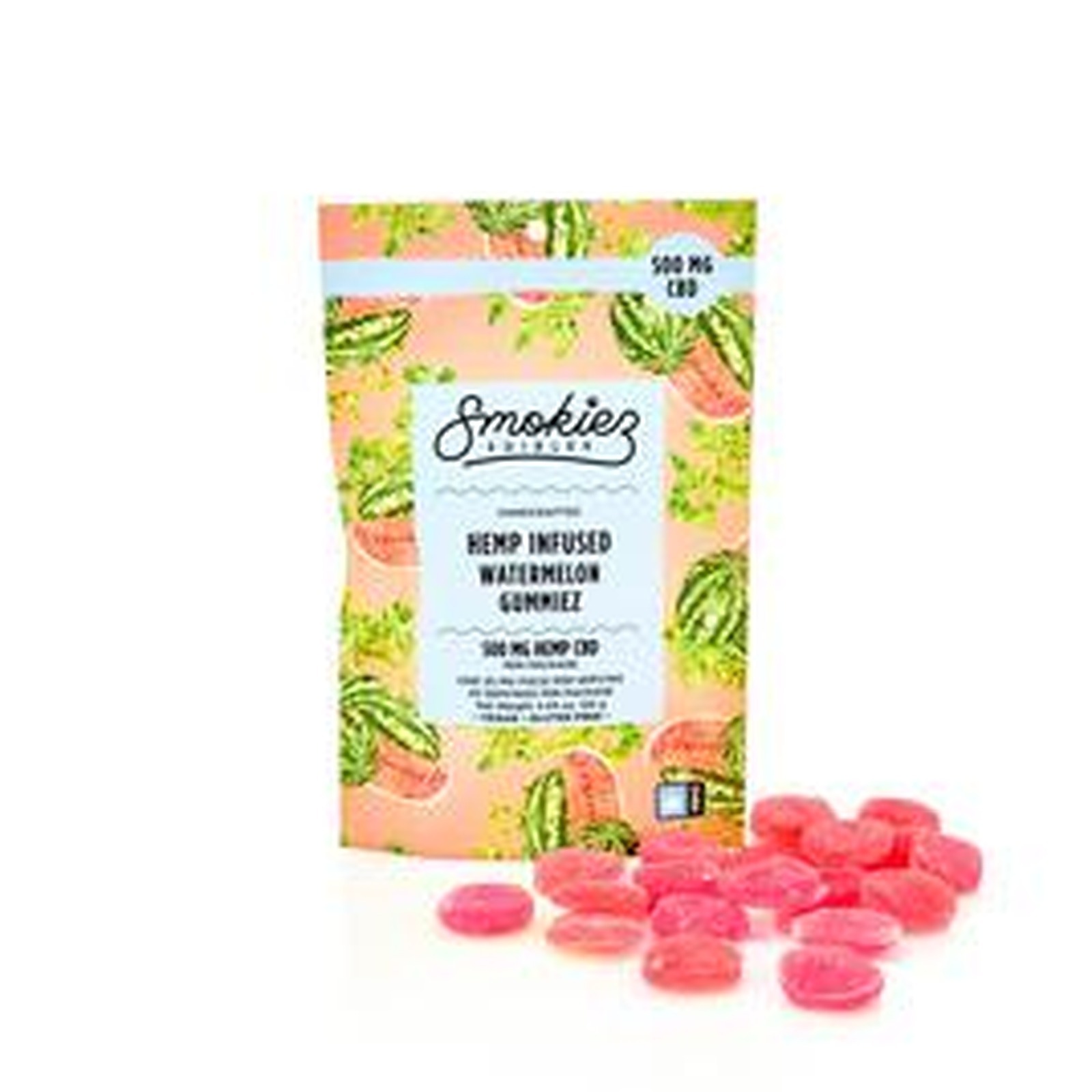 Photograph of product: Smokiez > Gummies 500mg > CBD > Sweet Watermelon
