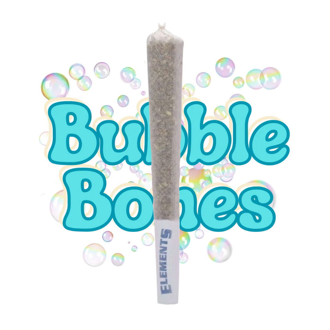 Photograph of product: 1g Black Maple x Honey Bananas Bubble Bones Infused Pre-Roll | TAX INCLUDED