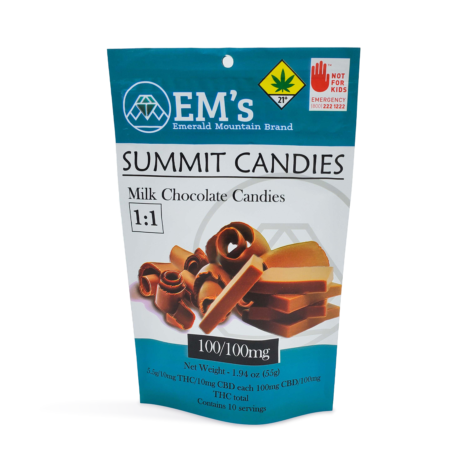 Photograph of product: 1:1 Milk Chocolate Candies 10-pack