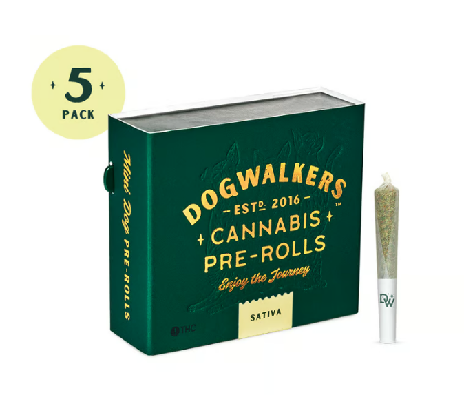 Photograph of Product: Dogwalkers Stay Secret Sunset #8 5 Pack Pre-Roll 1.75g