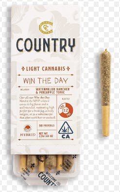 Photograph of product: Country Pre-roll - 1:2 Win The Day 6-pk (3.6g)