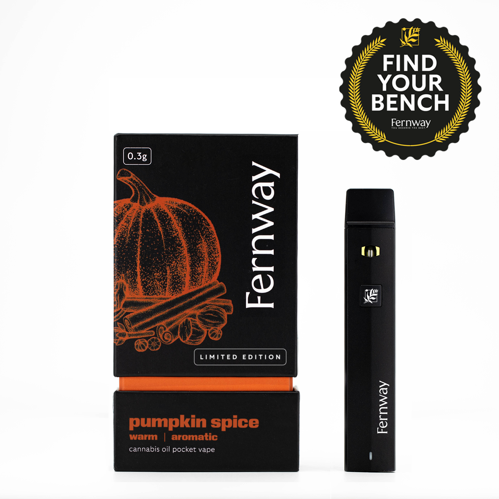 Photograph of product: Fernway - Pumpkin Spice - Traveler Vape PRO- Hybrid - 2g
