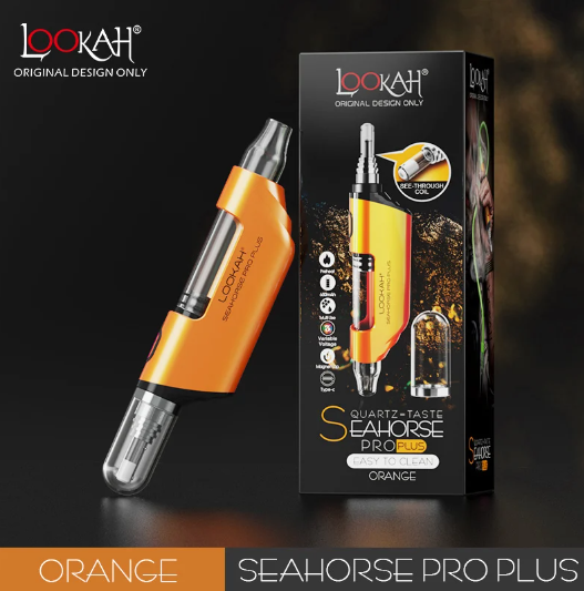 Photograph of product: LOOKAH - VAPORIZERS - SEAHORSE PRO PLUS - ORANGE