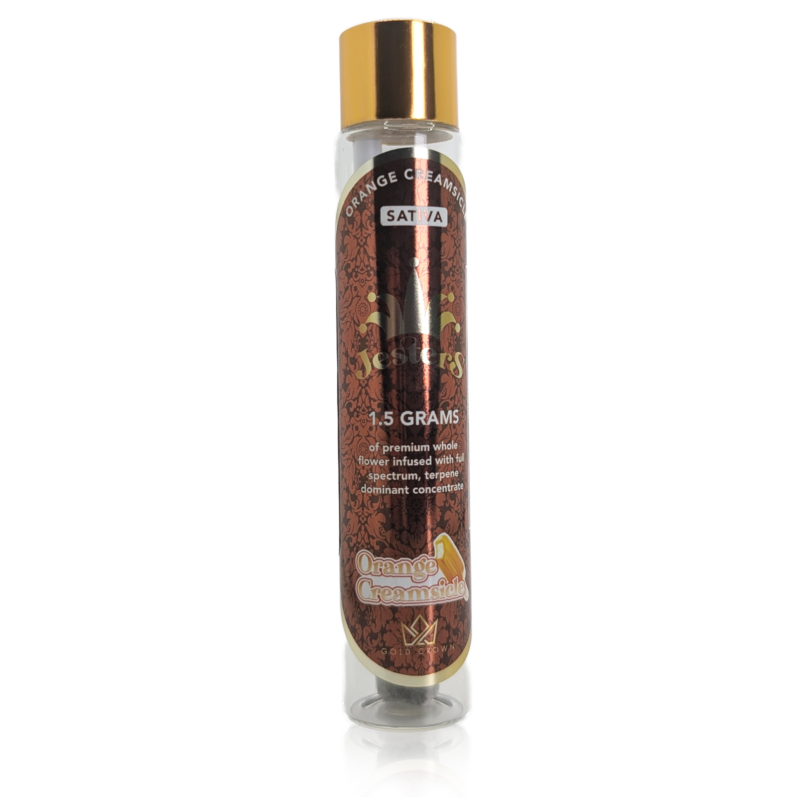 Photograph of product: JESTERS - ORANGE CREAMSICLE - LIVE RESIN INFUSED PRE-ROLL