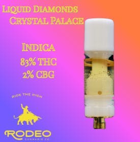 Photograph of product: Rodeo Liquid Diamonds Crystal Palace (I) 1g Vape 0215