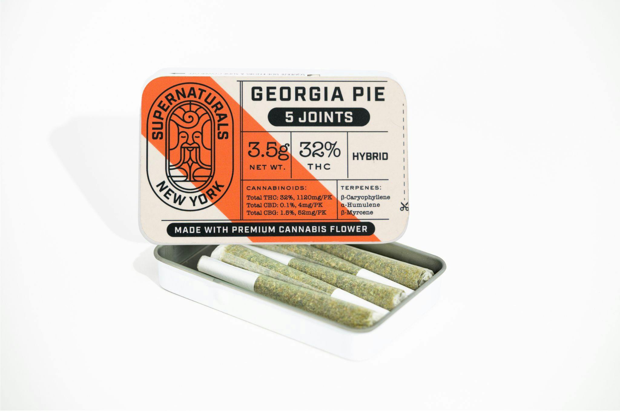 Photograph of product: Supernaturals | Georgia Pie | Pre-Roll | 5pk