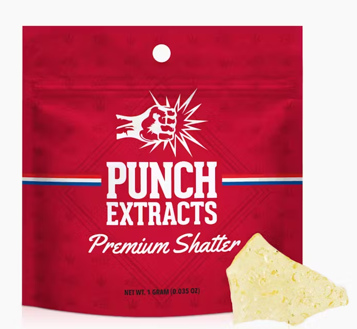 Photograph of product: Sweet Island Skunk Bho Shatter [H]