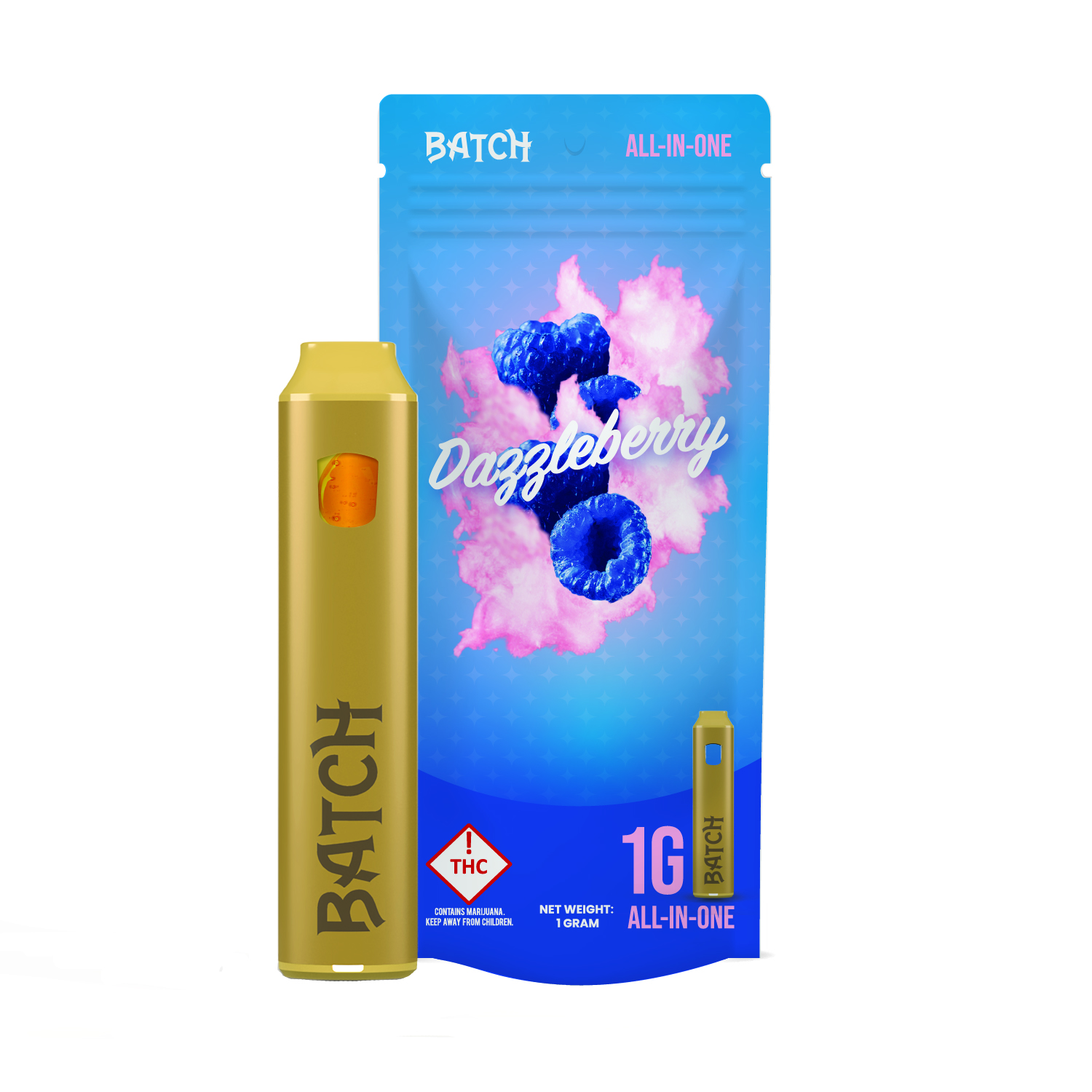 Photograph of Product: Batch | AIO | Flavors Dazzleberry | 1 g