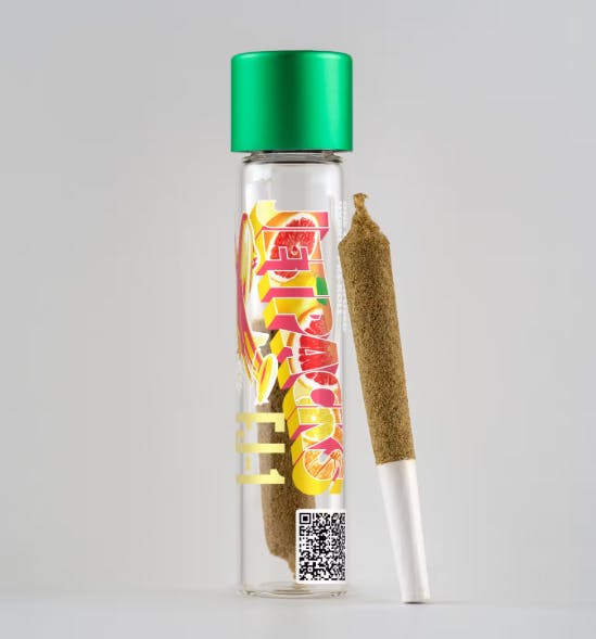 Photograph of product: Jetpacks | Lemon Skunk Mini Infused Pre-roll, .6g