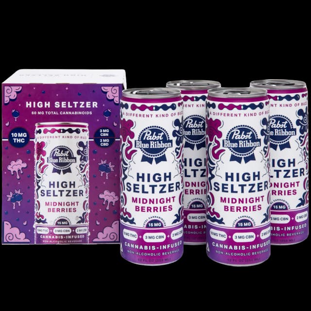 Photograph of product: Midnight Berries High Seltzer 4pk - 