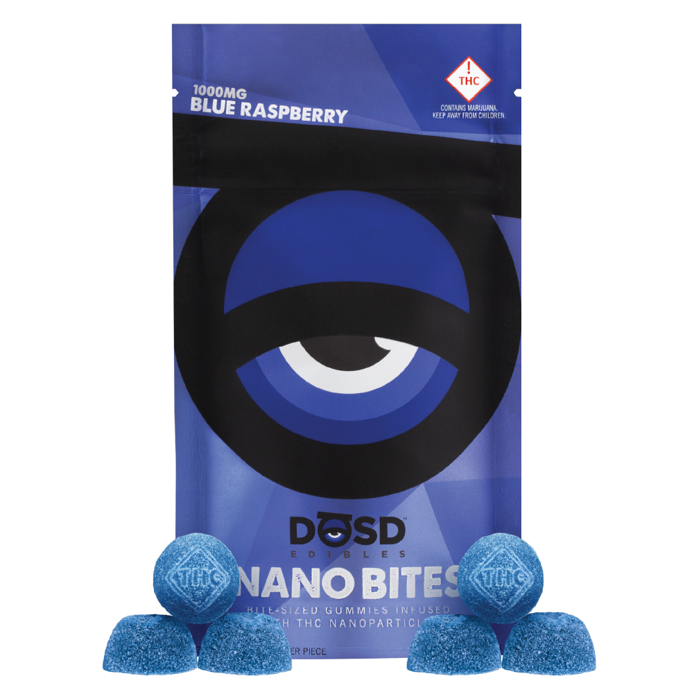 Photograph of product: Blue Raspberry Nano Bites | 1000mg