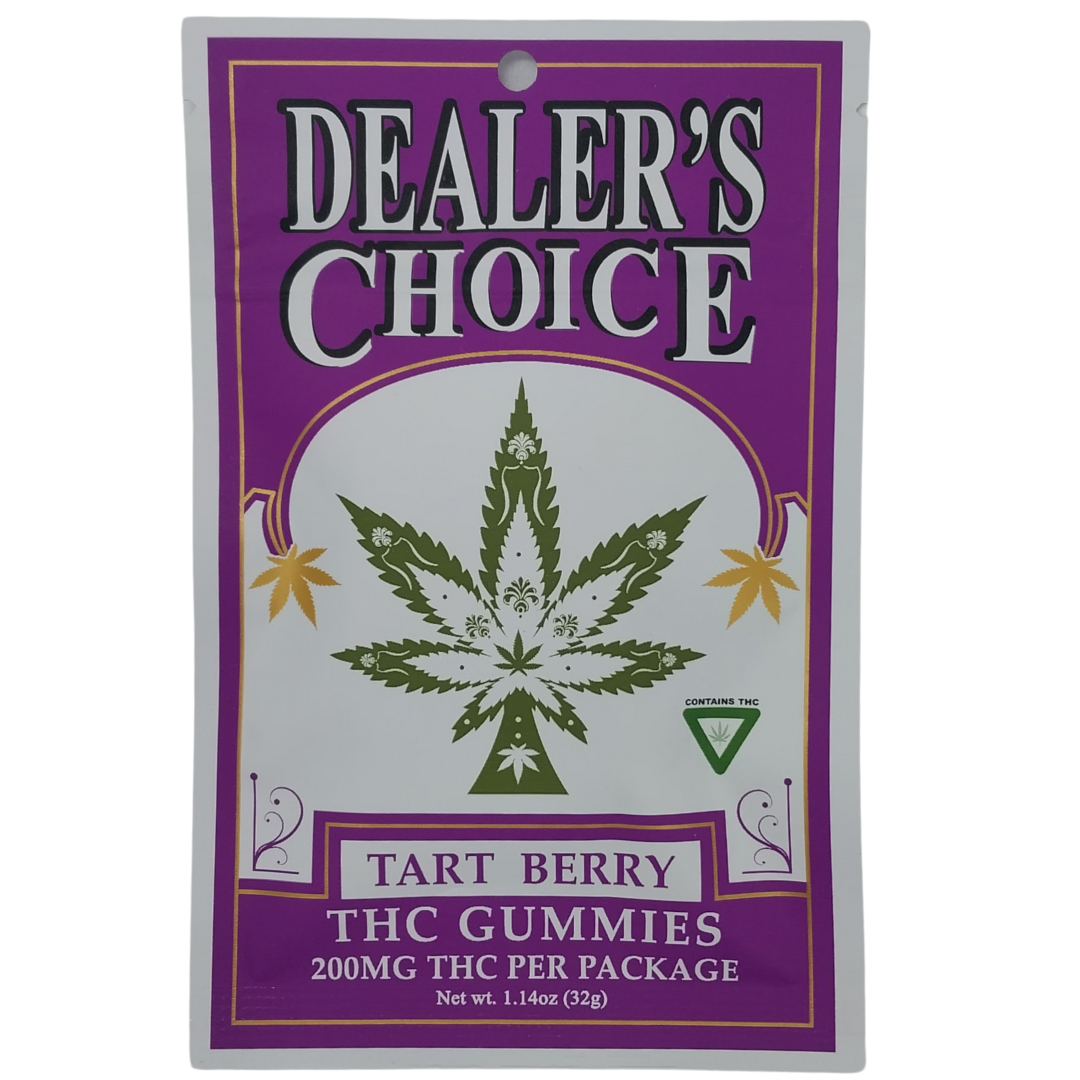 Photograph of product: Dealer's Choice | Tart Berry 4x50 200mg Gummies