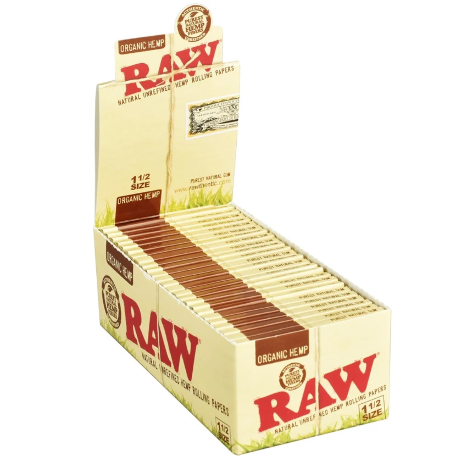 Photograph of product: Rolling Papers | 50pk Organic 1 1/4 | RAW
