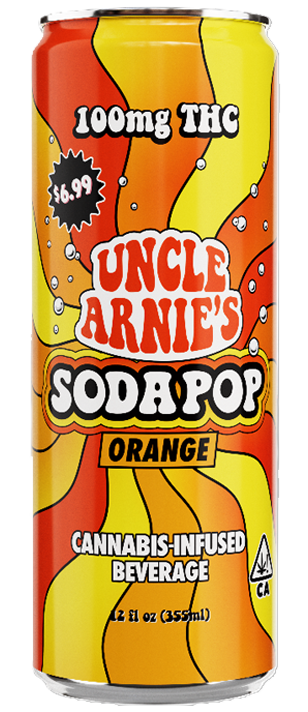 Photograph of product: Uncle Arnie's | Orange Soda Pop | 12oz 100MG
