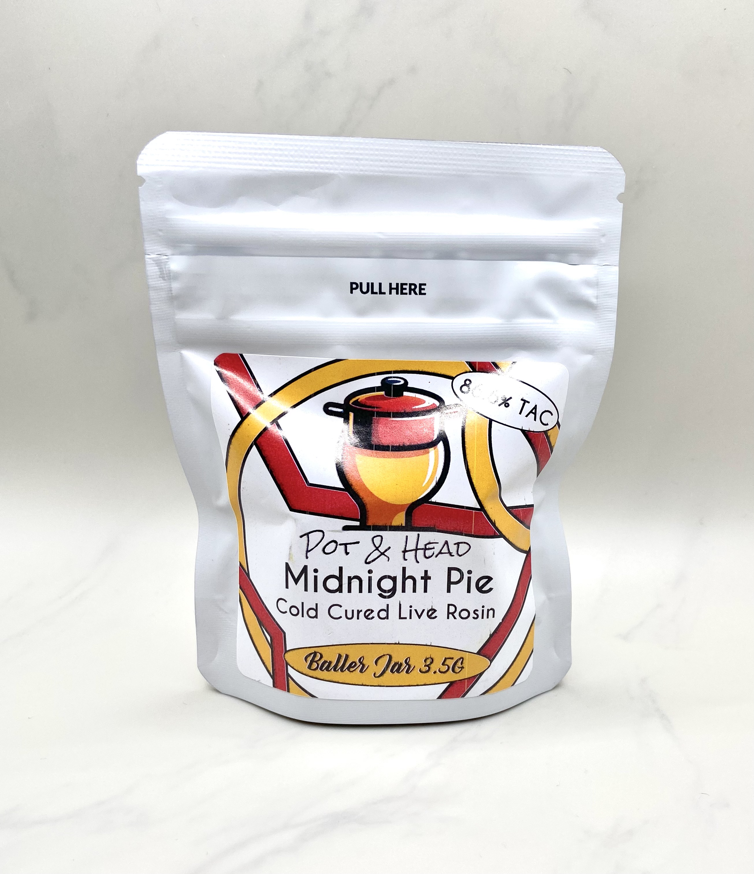 Photograph of Product: Pot & Head - Midnight Pie Rosin - (Baller Jar)