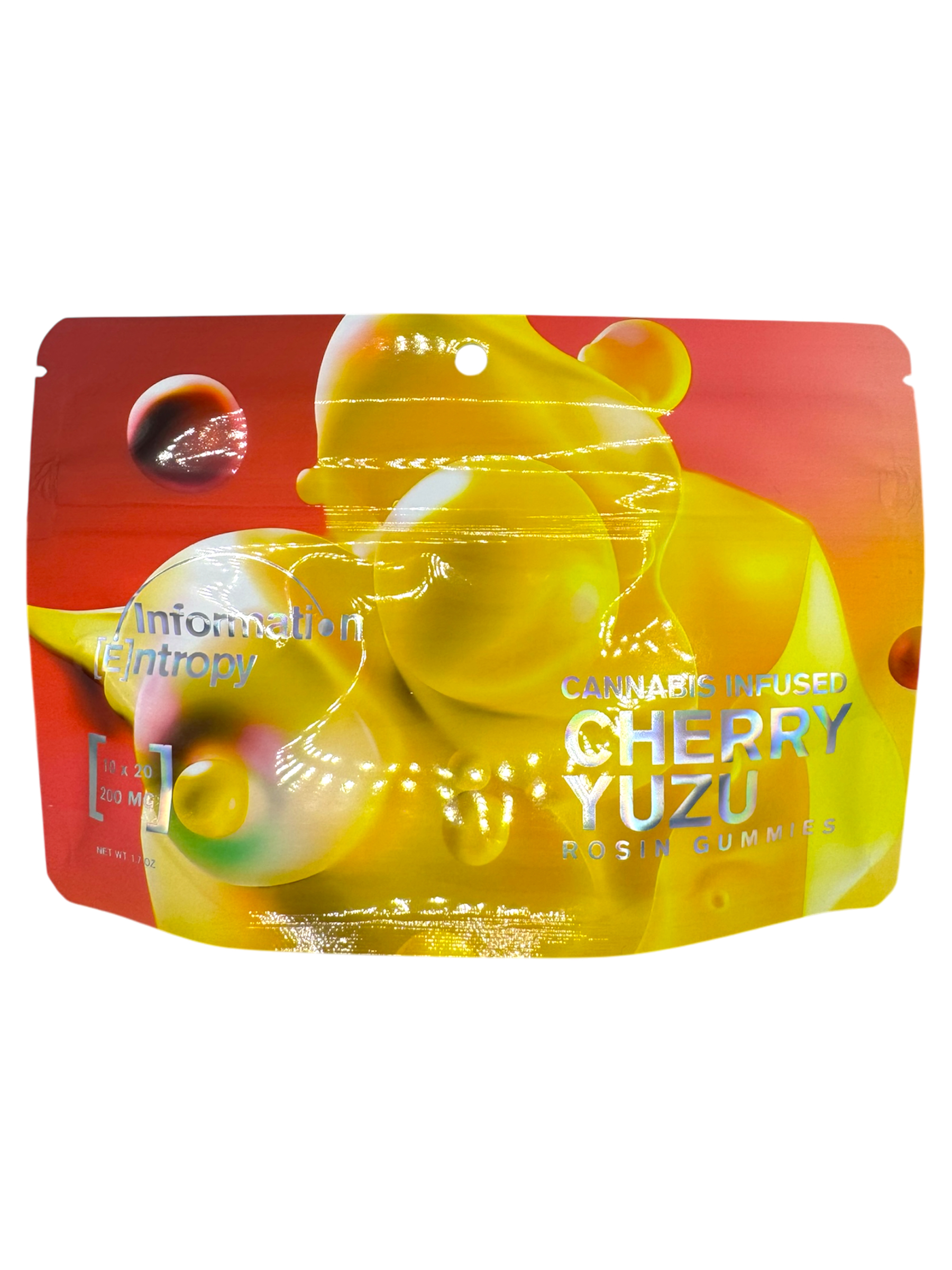 Photograph of Product: 200mg Cherry Yuzu Rosin Infused Gummies