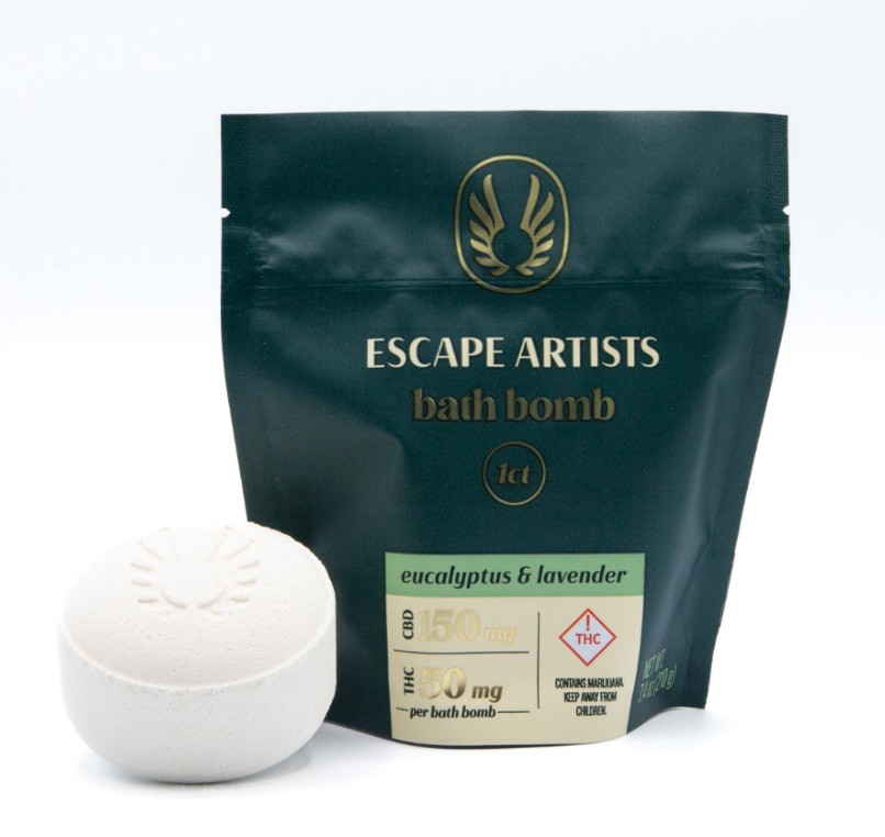 Photograph of product: Escape Artists - 3:1 Bath Bomb - 150mg CBD / 50mg TH-oui