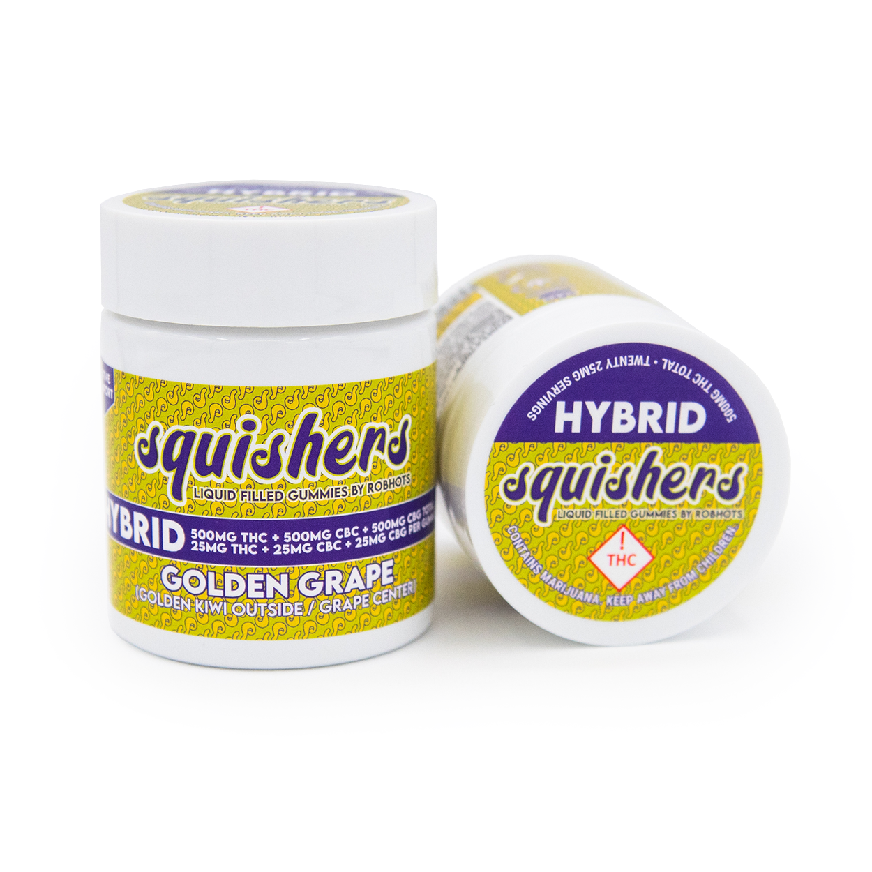 Photograph of product: Squishers Liquid Filled Gummies TH-oui | Golden Grape