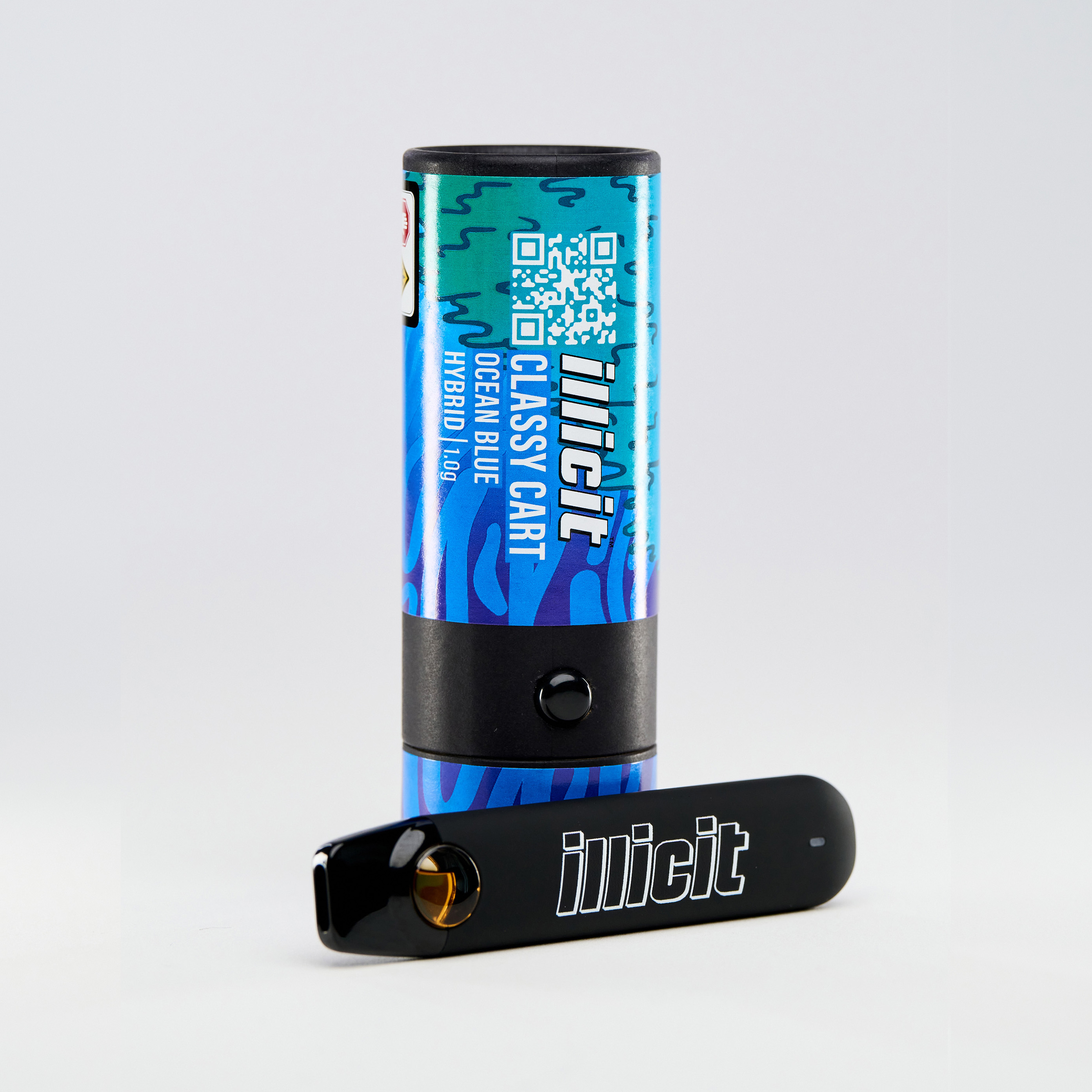 Photograph of product: Ocean Blue Class Cart Disposable Vape 1g
