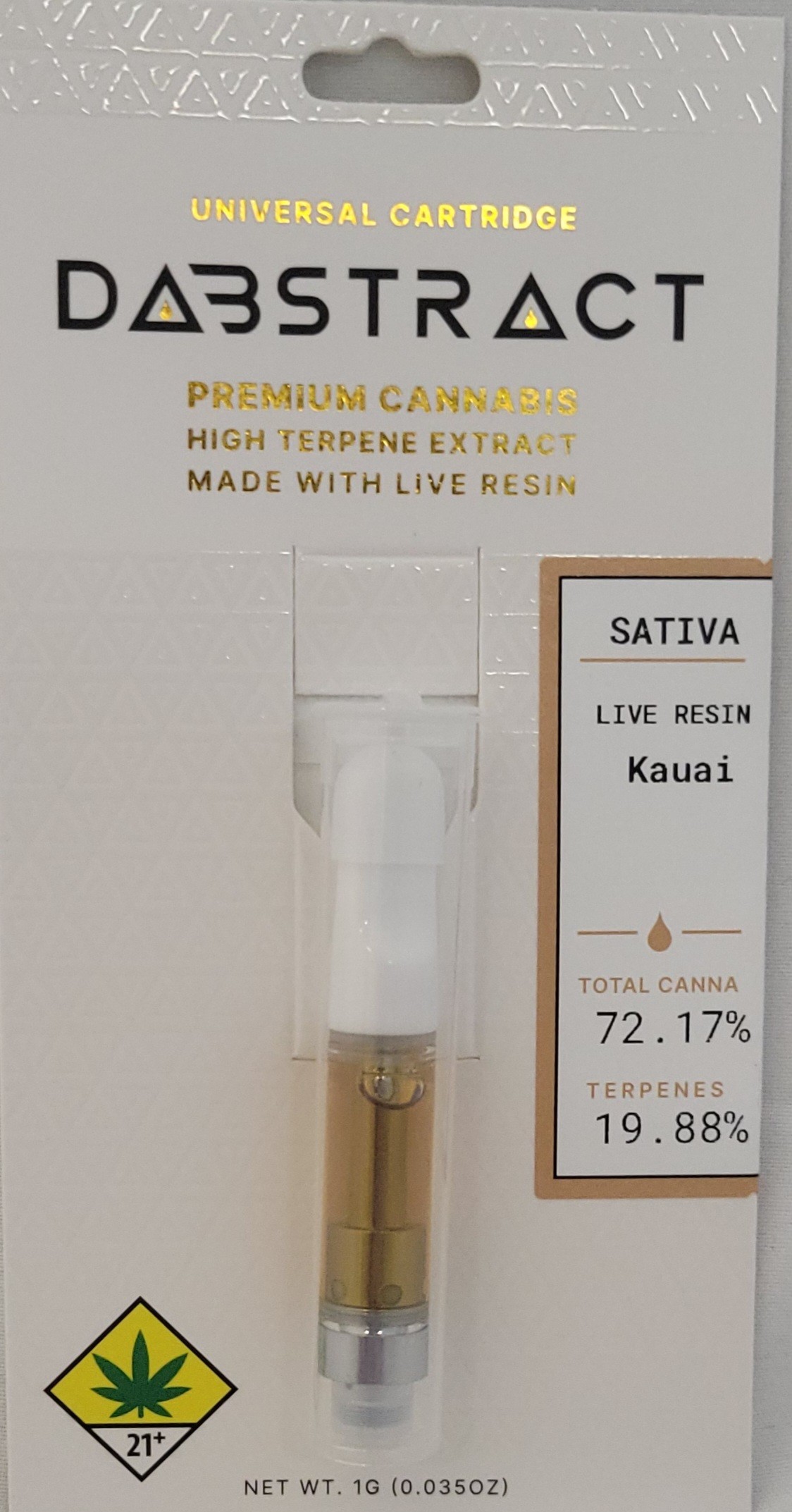 Photograph of product: Kauai "Live Resin" | 1g *General Use Compliant*