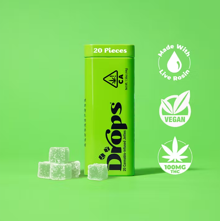 Photograph of product: LIME JELLIES [100MG]